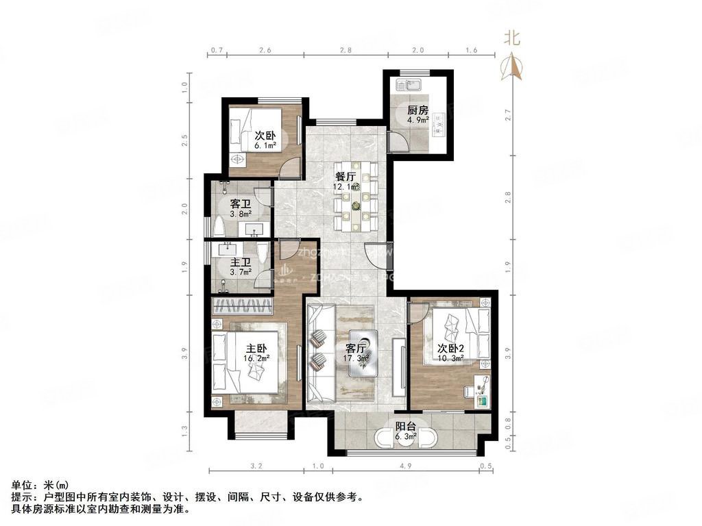杨柳春风 精装修 小  间楼层 采光好