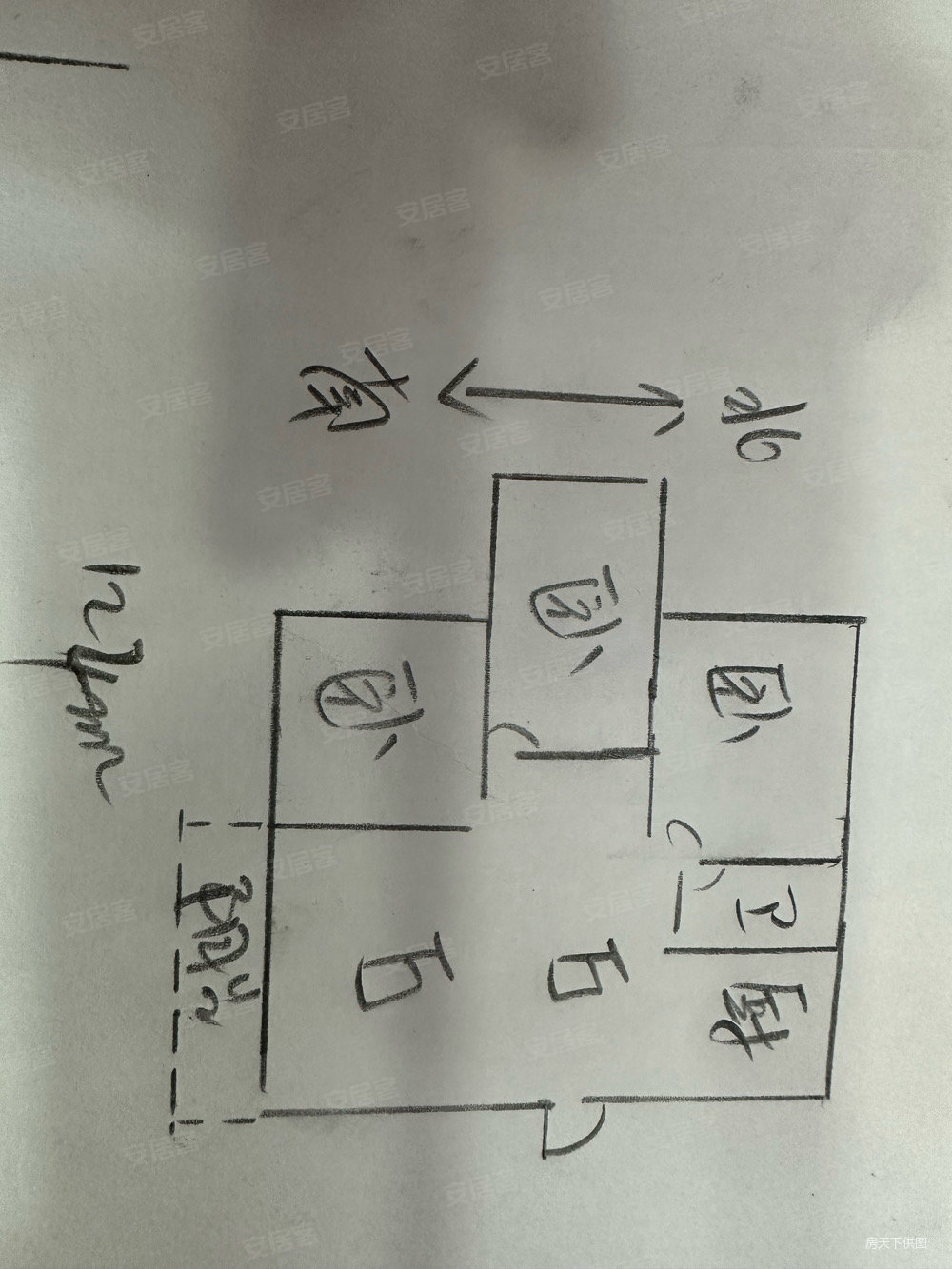 幸福小区3室2厅1卫124㎡南北73万