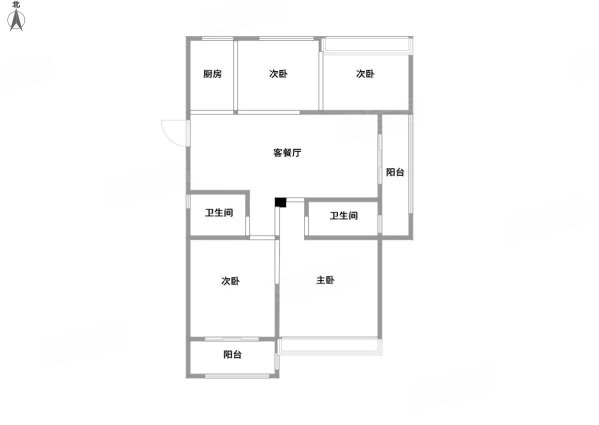 一品南明4室2厅2卫125㎡南北119.8万