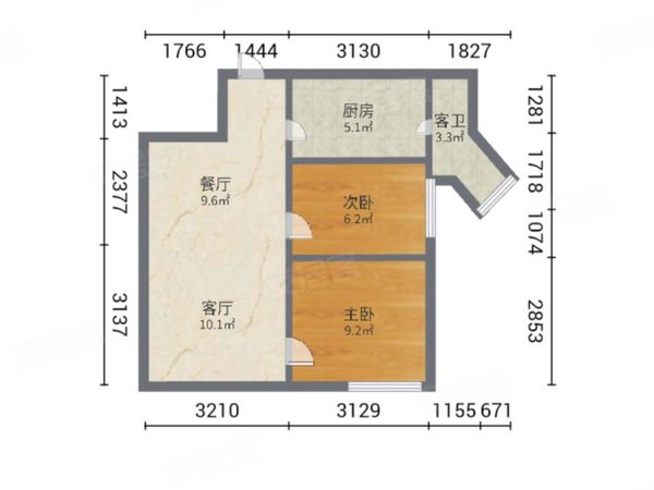 【多圖】祈福萬景峰,鐵路西租房,祈福萬景峰 2室2