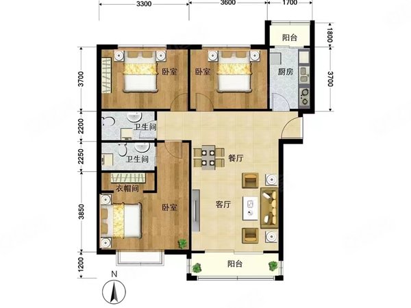 北京西城陶然亭中信禧园北区(中信城三期)温馨3居好房子,西城二环内