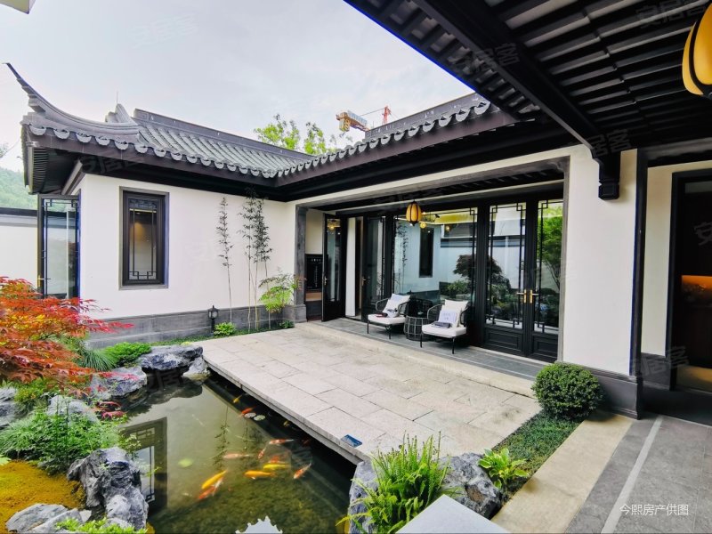 200方花园精装修独栋,青山湖中式合院带车库,临安颐和山庄,颐和山庄