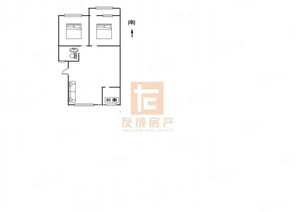 鲁西集团英才小区2室2厅1卫80㎡南北77万