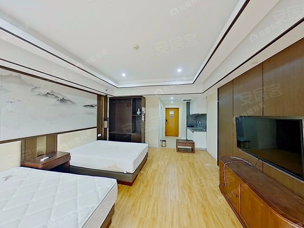 杭州钱塘下沙江湾金隅空港公馆急租!金隅金座可短租月付 !独门独户精装单身公寓 拎包入住!出租房源真实图片