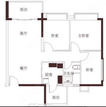 锦城花园电梯高层3房