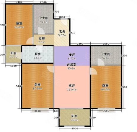 东城领秀锦绣园3室2厅2卫142㎡南北63.8万