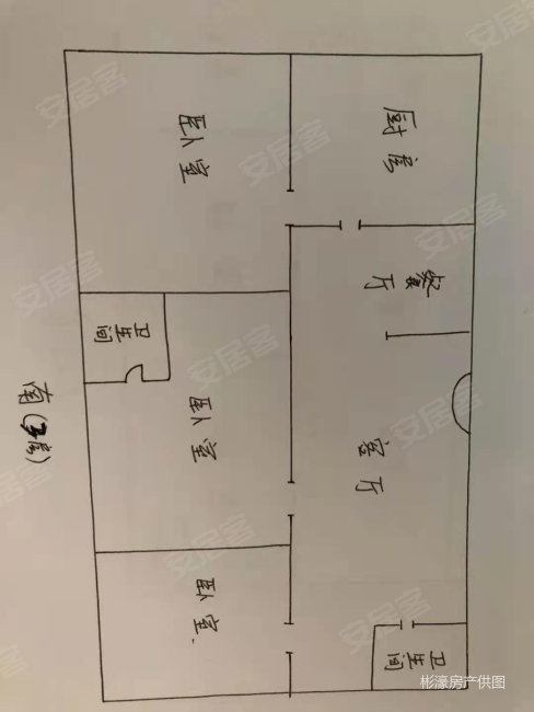 协盛花苑一期3室2厅2卫120㎡南北65万