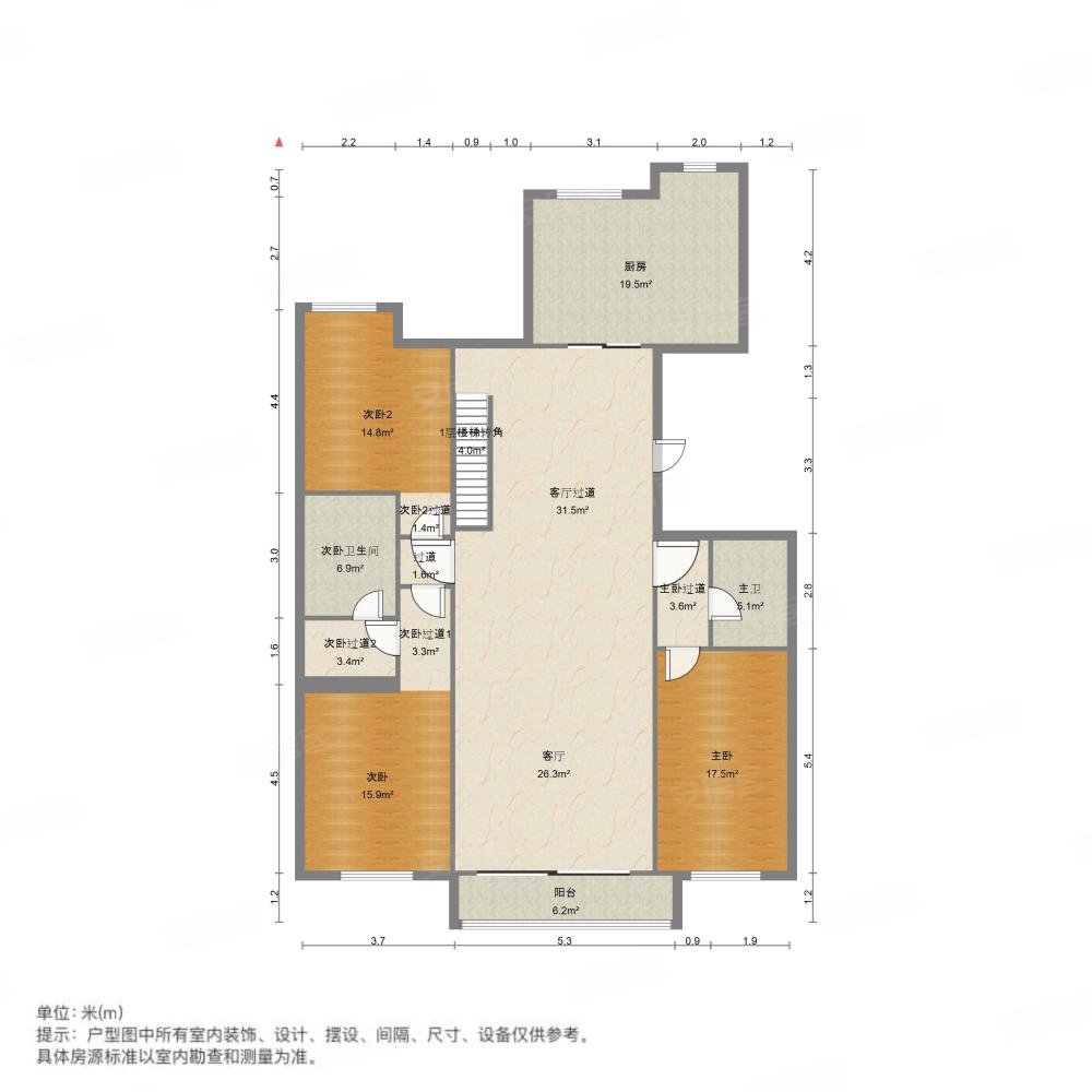 华润橡树湾5室4厅3卫180.76㎡南北680万