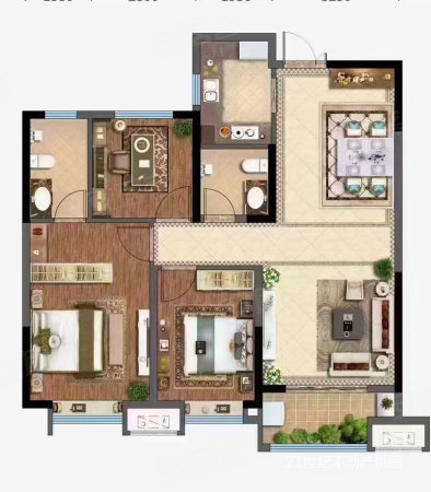 惠丰清雅苑3室2厅2卫123㎡南北115万