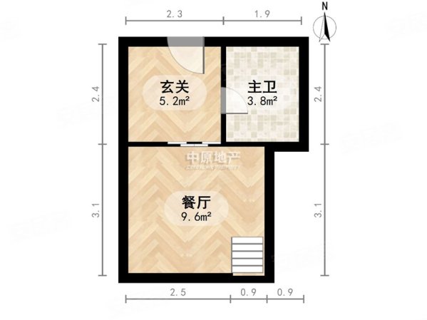 金盛国际1室1厅1卫54.6㎡南233万