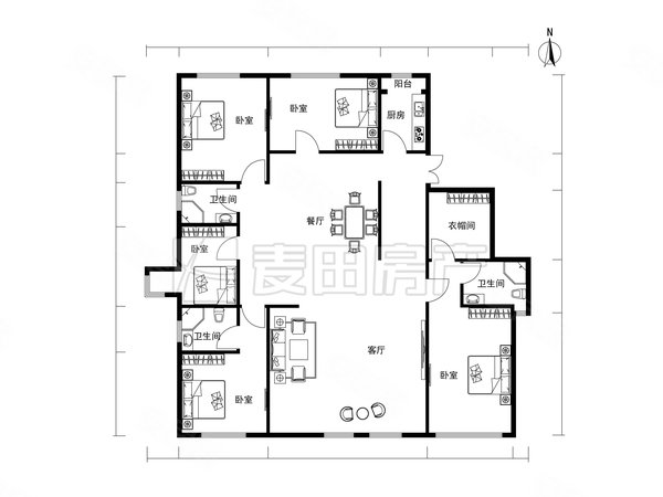 【多图】林奥嘉园,北苑租房,南北通透 5室2厅 林奥嘉园,朝阳租房-北京