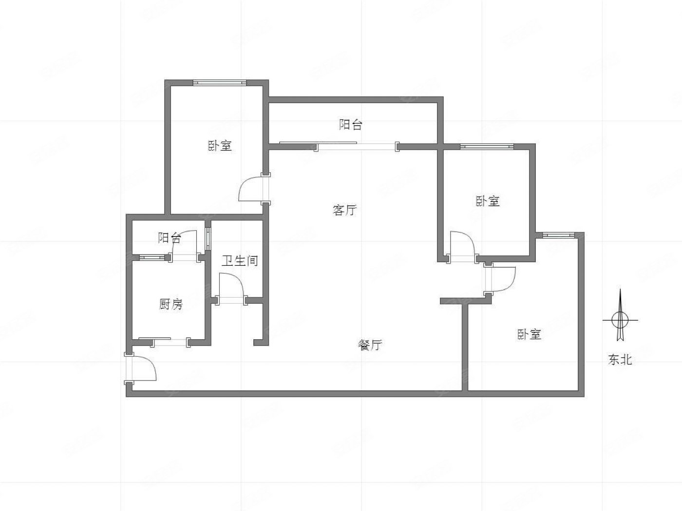 千江凌云凌云峰二期3室2厅2卫94.05㎡南北73万