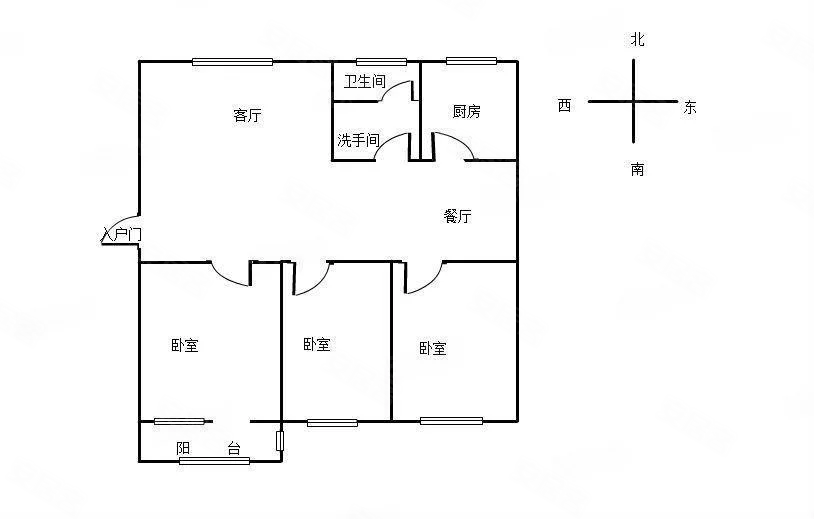 文博苑东区精装三室带车库三室朝阳户型