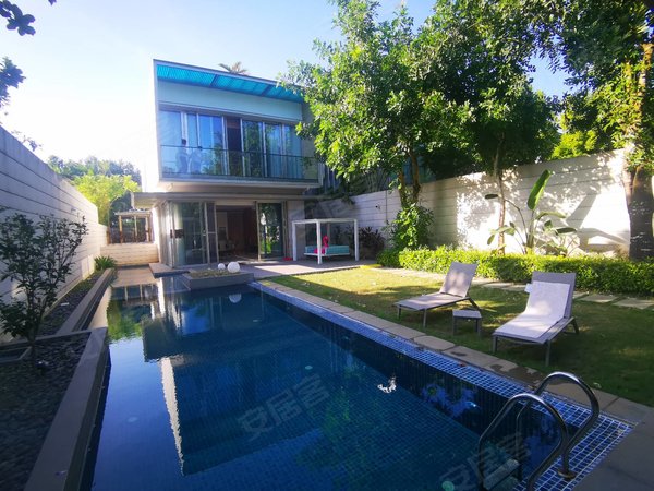 三亚海棠海棠湾镇晋园三亚海棠湾艾迪逊酒店晋园双拼别墅前后花园带