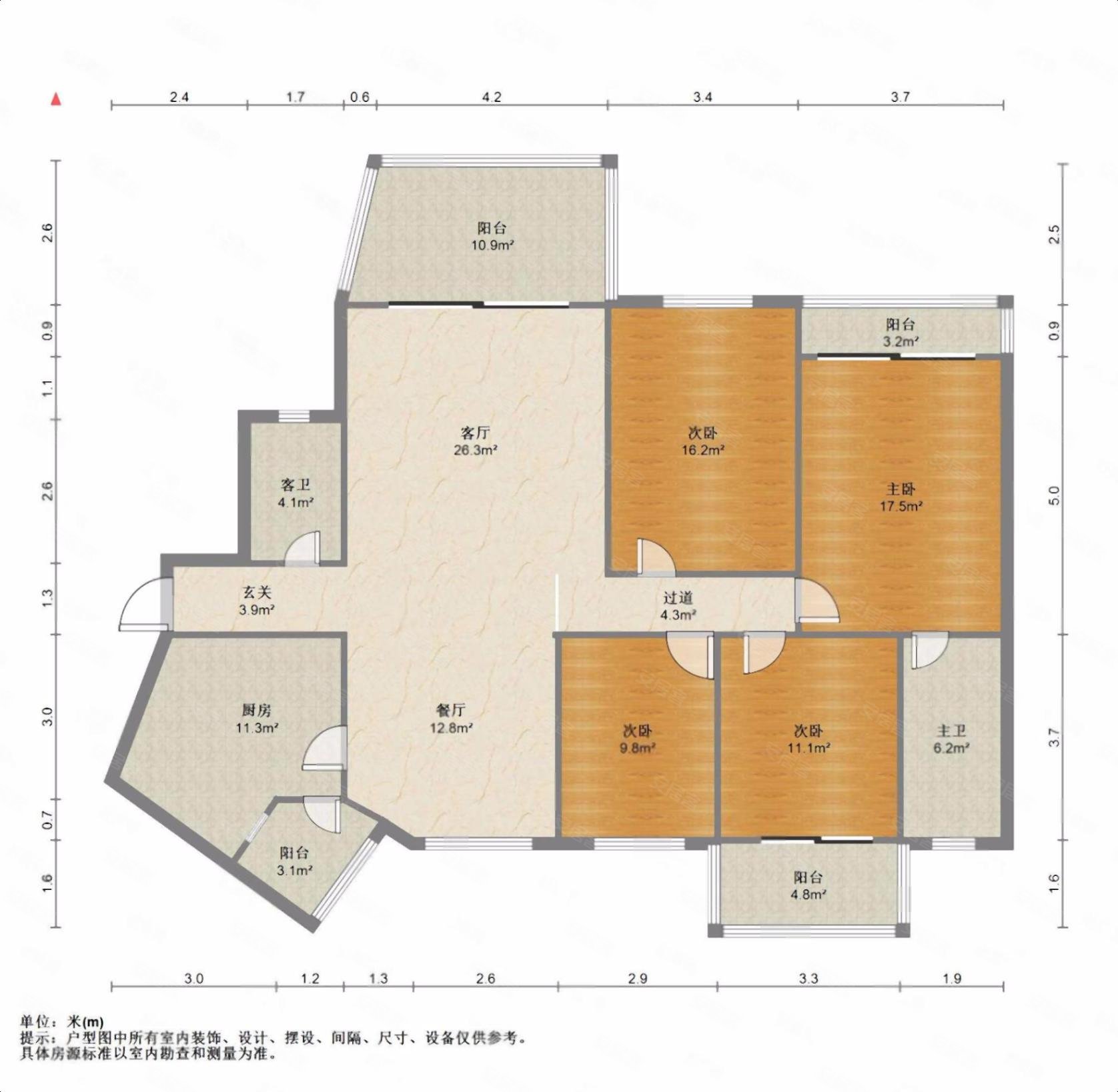 精装大四房中智美小,金河湾二手房,91万,4室2厅,2卫,153平米-柳州安居
