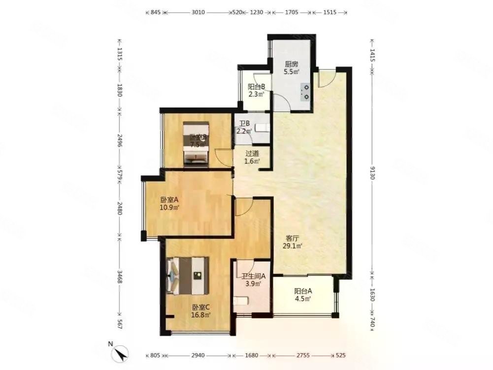 12ow龙樾熙城西南朝向装修未住人