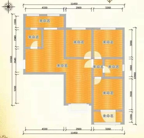 博爱花园5室2厅2卫168㎡南北61万