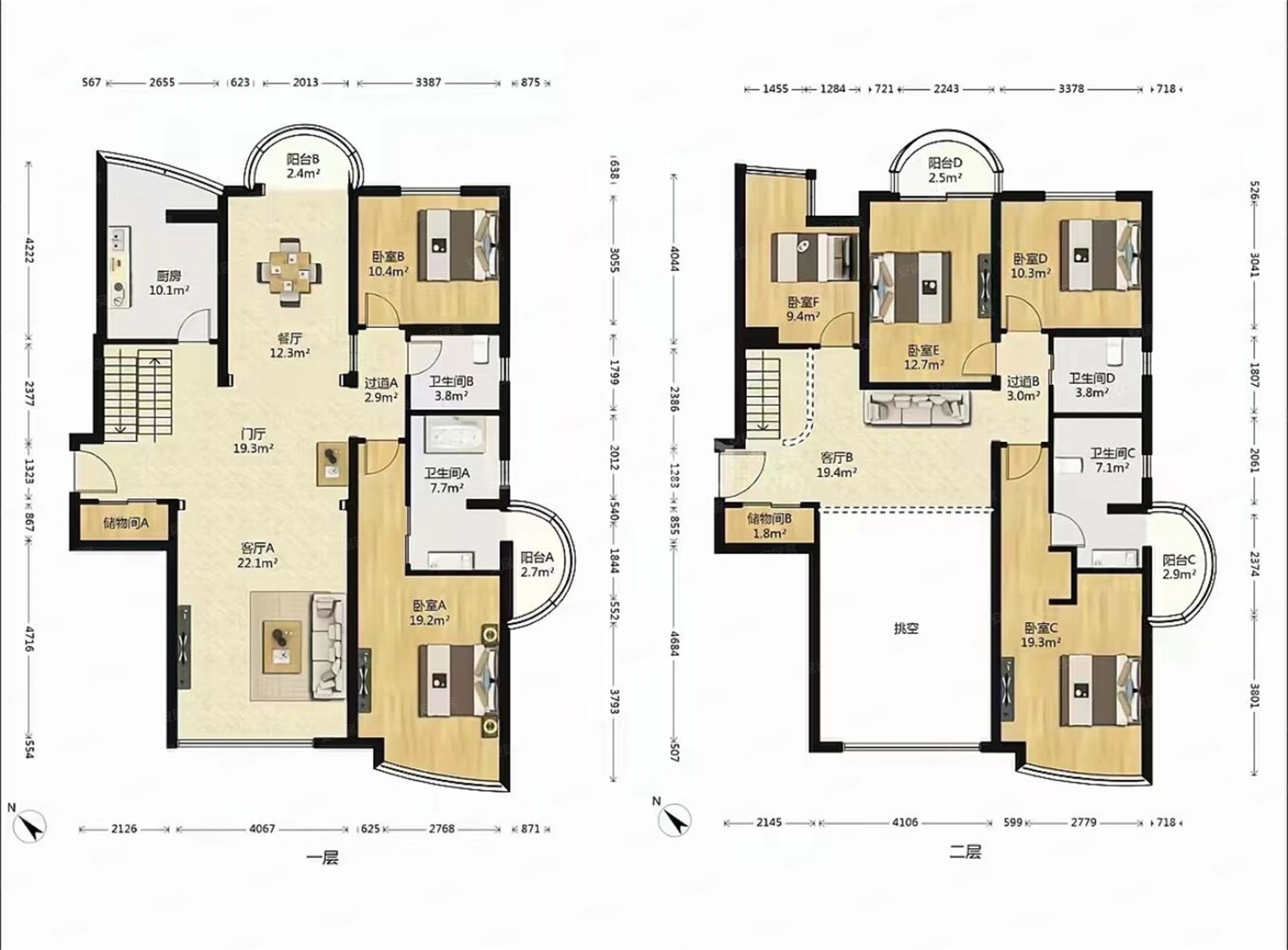水星园板楼高层复式南北通透六居室4明卫价格可谈我有底价