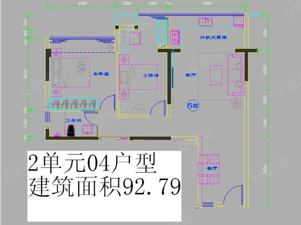 深圳福田莲花北莲丰雅苑莲丰雅苑 精装二房 家电家私全齐 拎包入住