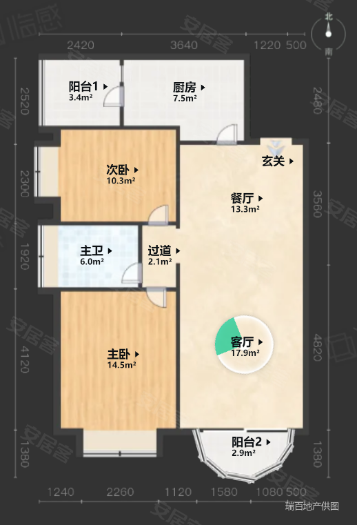 12月27日新上 未住过 带车位 已定好新房 急售,豪景苑二手房,1080万,2室2厅,1卫,107.45平米-上海安居客