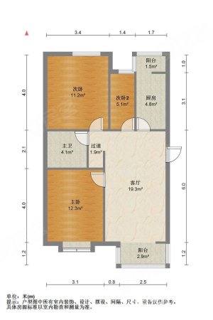 正馨佳居3室1厅1卫97.1㎡南北85万