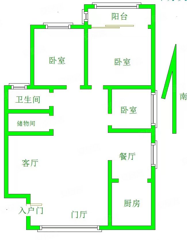 中央华府(青州)3室2厅1卫128㎡南158万