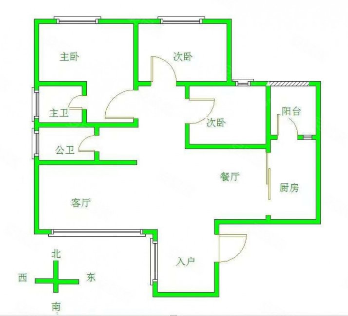 飞鹏星荟湾3室2厅2卫126.36㎡南85万