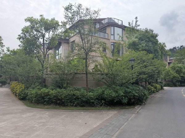 杭州富阳东洲逸城(别墅)整租 逸城精装修排屋边套拎包入住 花园150方