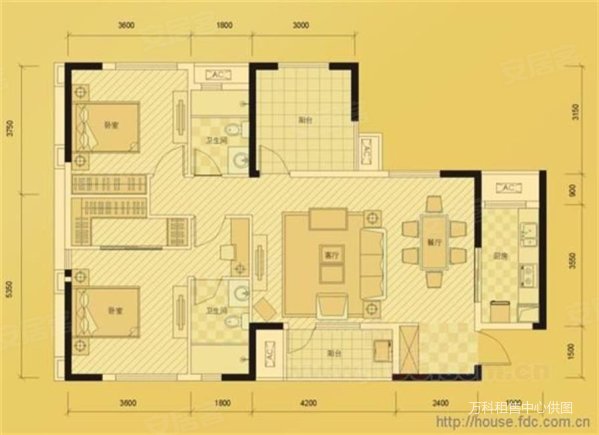 万科城三房正规小区全明双南采光好房型佳得房