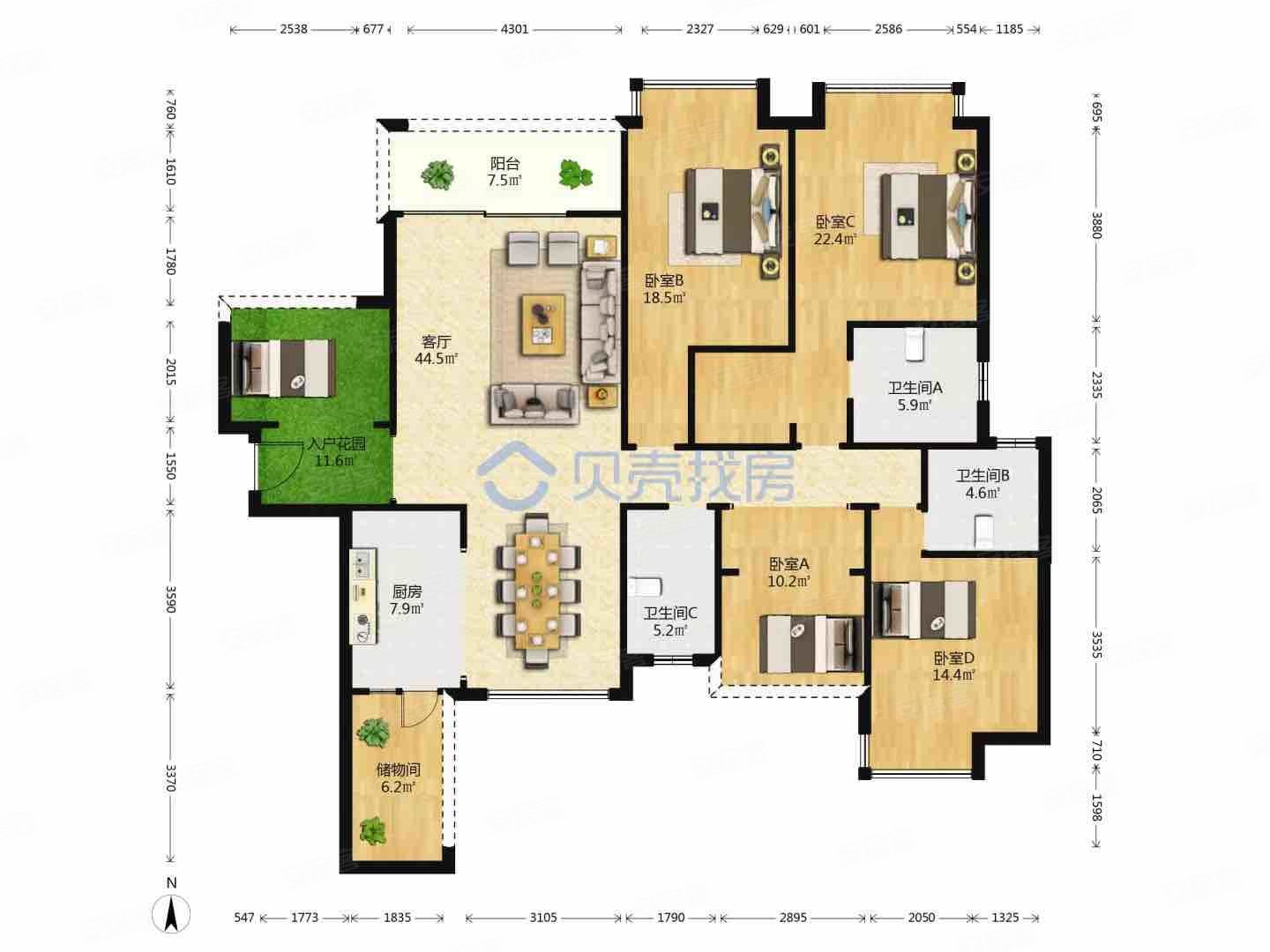 方直星耀国际 购物方便 满二   医疗配套成熟