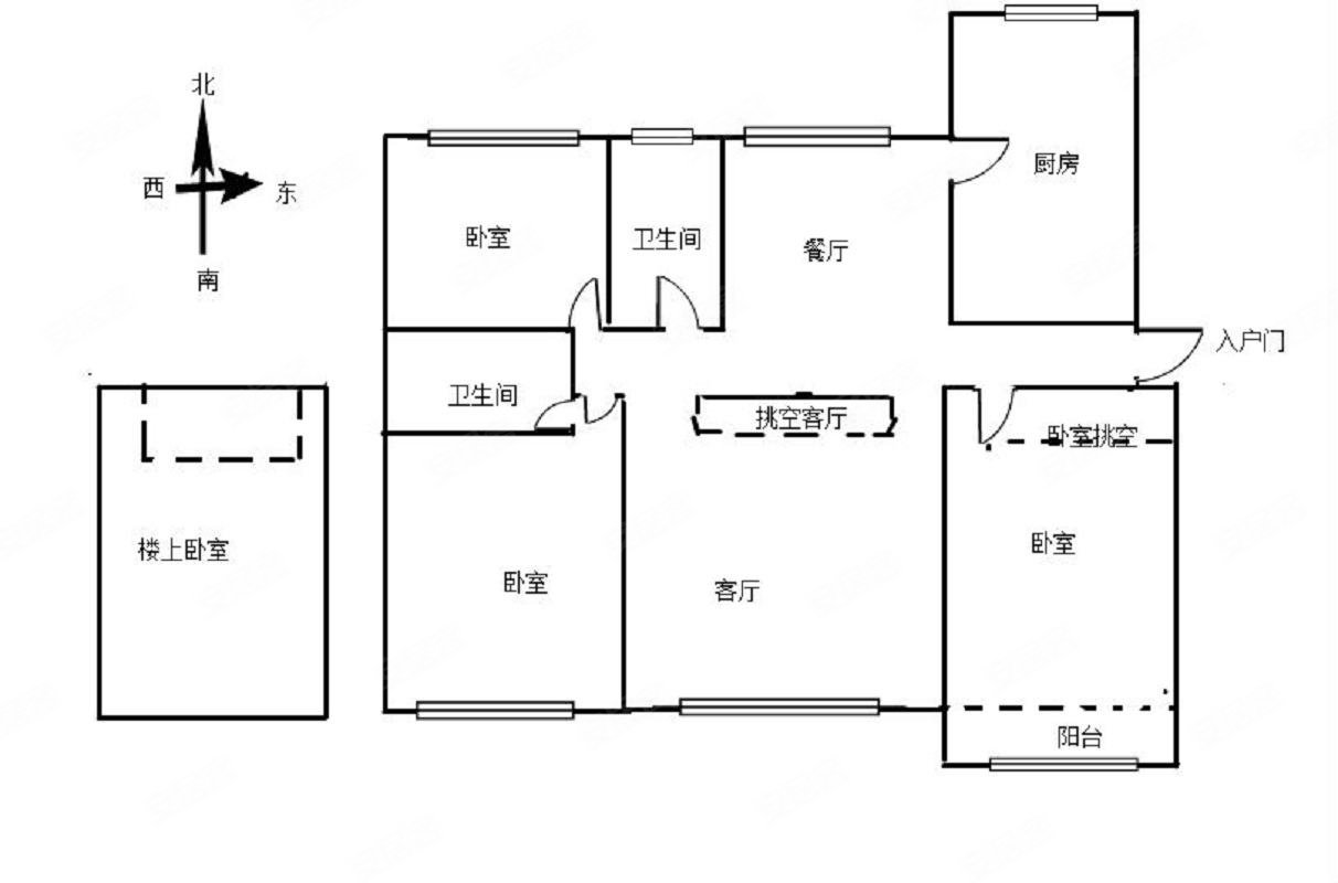 高新东明东华近挑空复式全明四室两卫鼎邦丽池出税急售