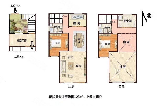 世茂萨拉曼卡(别墅)3室2厅2卫123㎡北170万