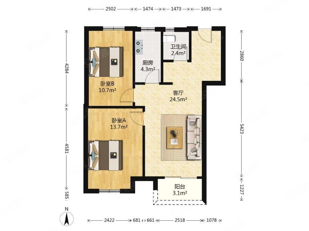 性价比特别高的一套房东急急急晕过去了抓紧卖吧,紫杨佳园二手房,93万