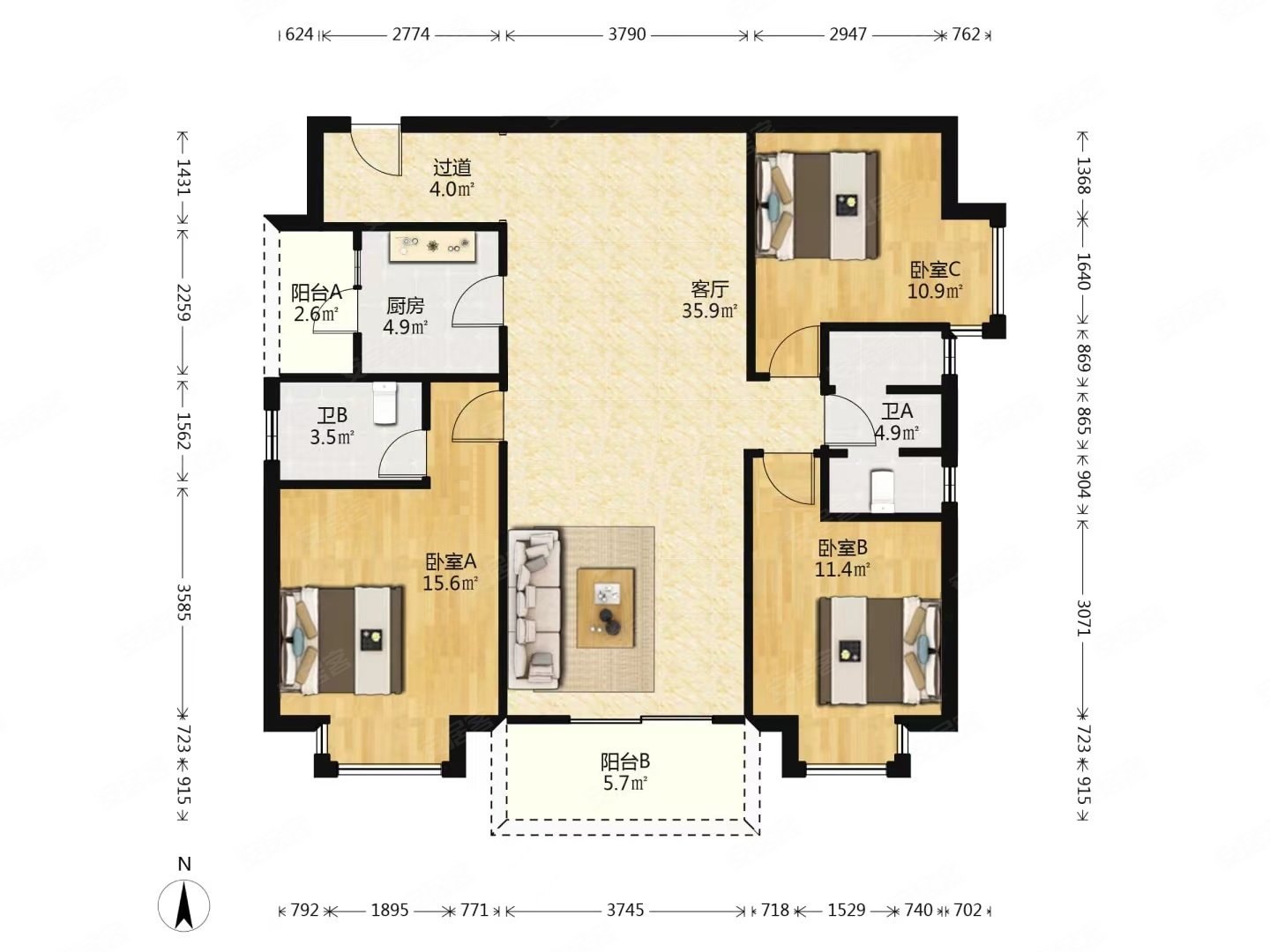 昌建星悦城板楼停车方便商品住宅小区新双卫格局