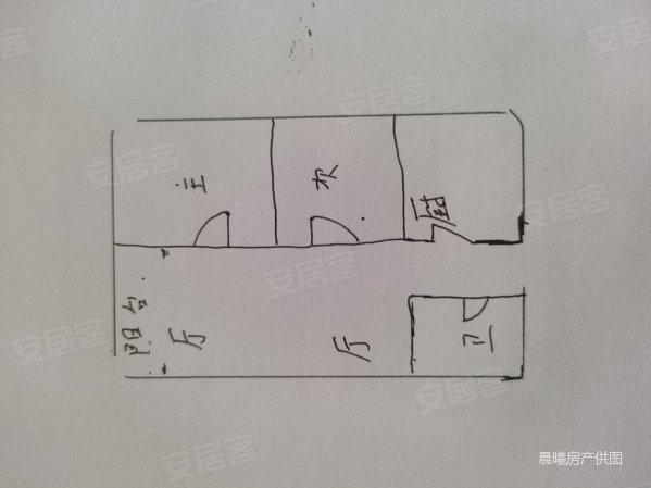 锦禾中梁百悦城2室1厅1卫69㎡南北55万