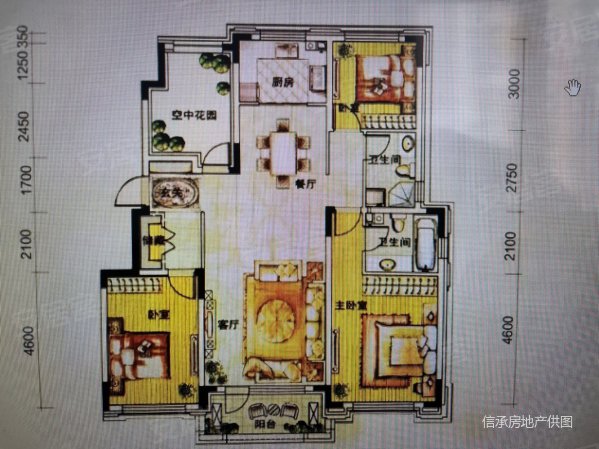 华润幸福里(一期)3室2厅2卫137.44㎡南北160万