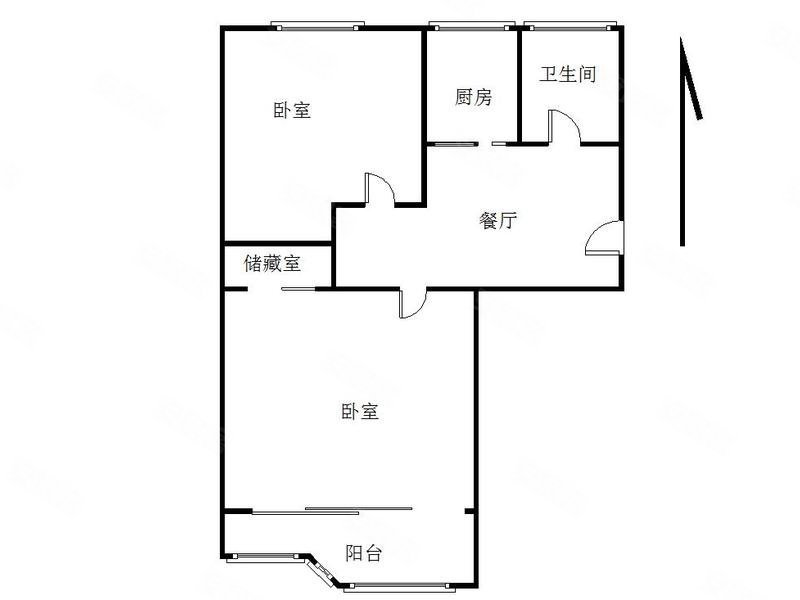 露园小区2室1厅1卫60.64㎡南189万