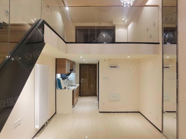 济南槐荫槐荫周边恒大财富中心急租恒大精装复式公寓 可配齐全部家具