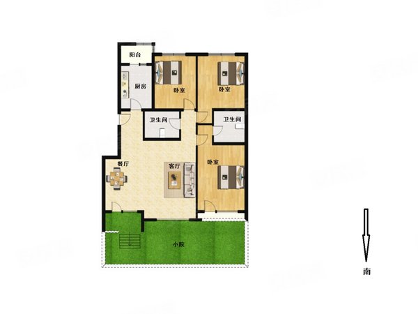 北京海淀马连洼紫成嘉园紫成嘉园 精装一层双卫大三居室 租金可聊 跟