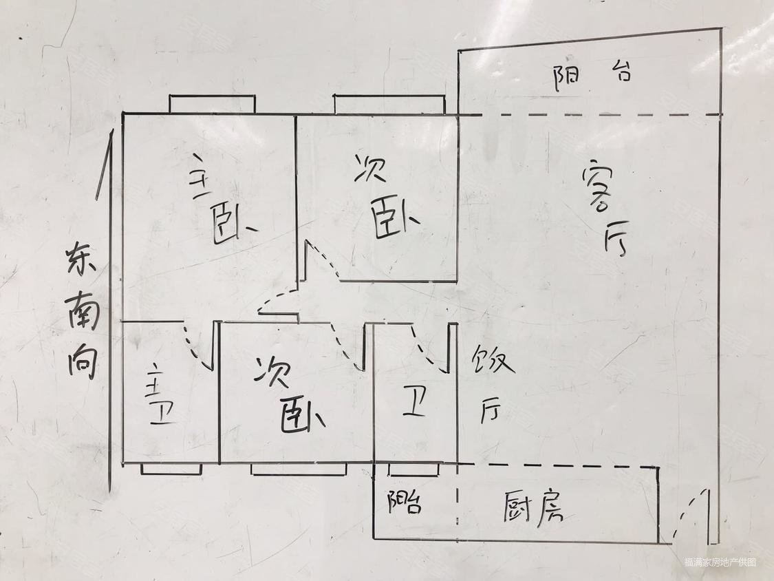 海富花园3室2厅1卫95.77㎡南480万