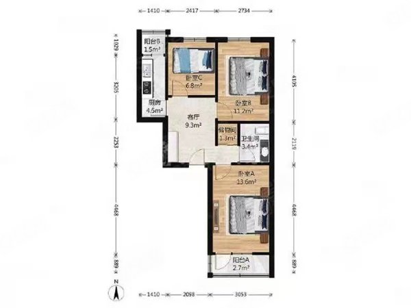 【多图】展春园小区,五道口租房,北航对面 五道口 展春园精装主卧带