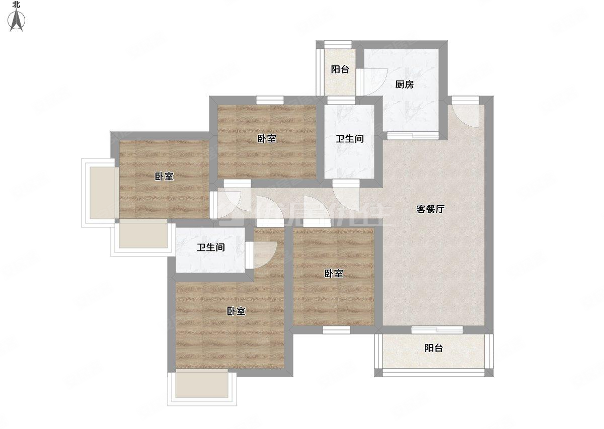 127平万象华府180万元4室满五年朝向东北精装,华润万象华府二手房,180