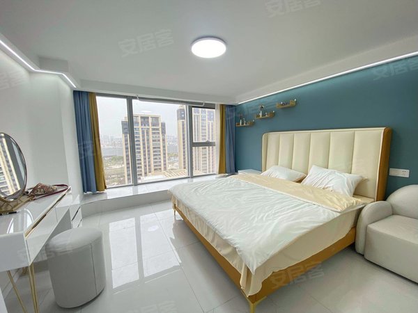 湖东地铁口 蔚蓝商务港 融创壹号院 天鹅湖moma公寓出租房源真实图片