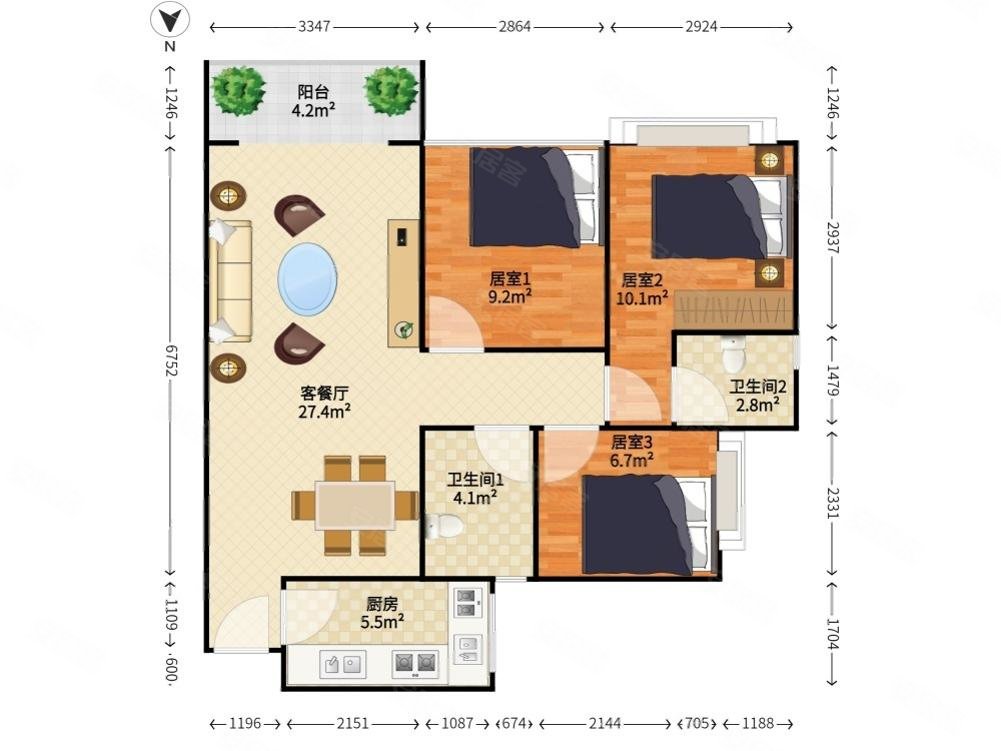 乐府花园  业主急售  好楼层  房源保养很好  看中可小刀
