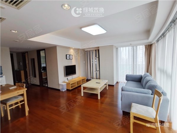 绿城深蓝广场125方东边套,采光好,中区,含车位,可随时看房