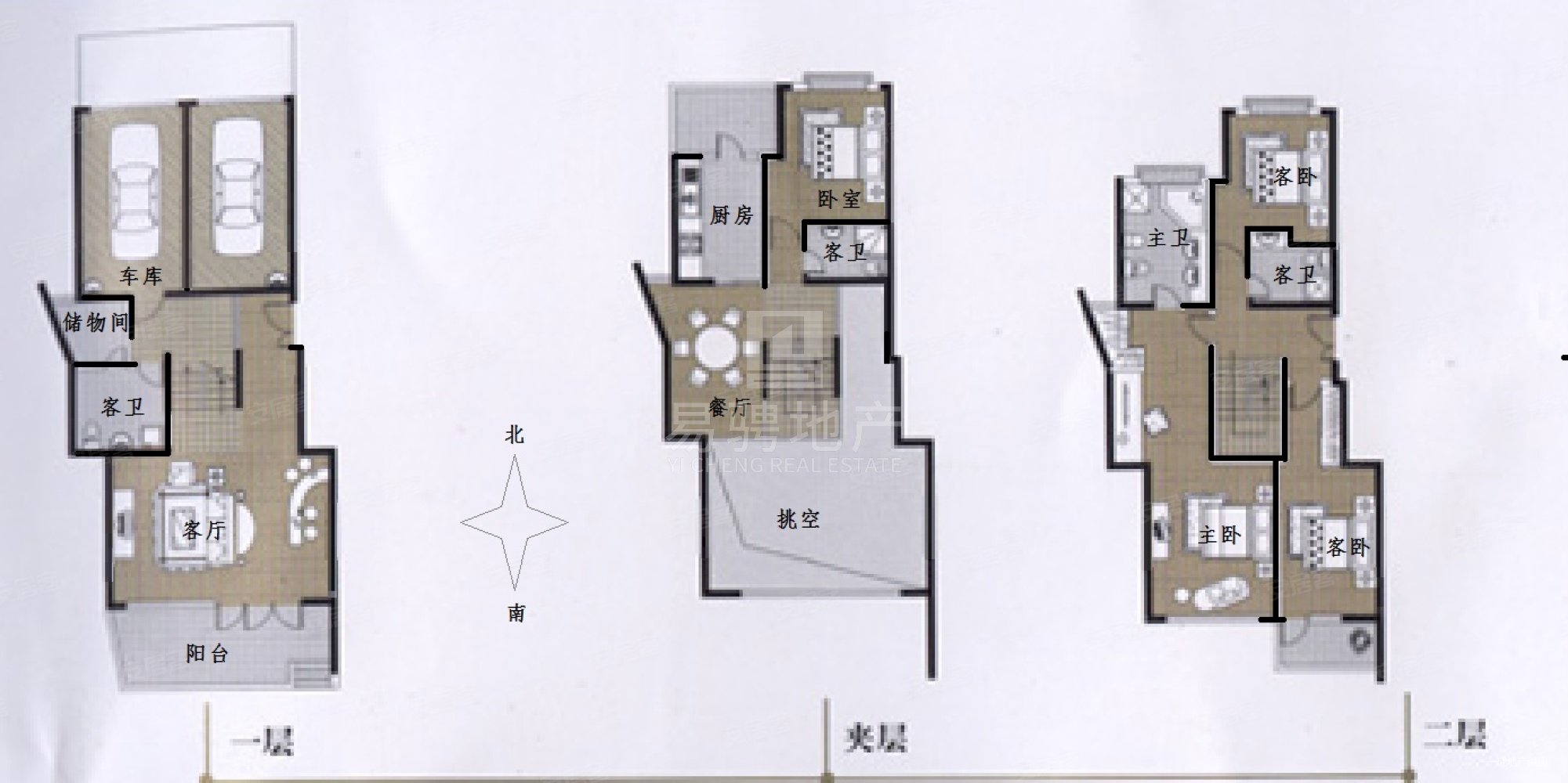 世纪虹苑(公寓住宅)4室2厅3卫293㎡南北2700万