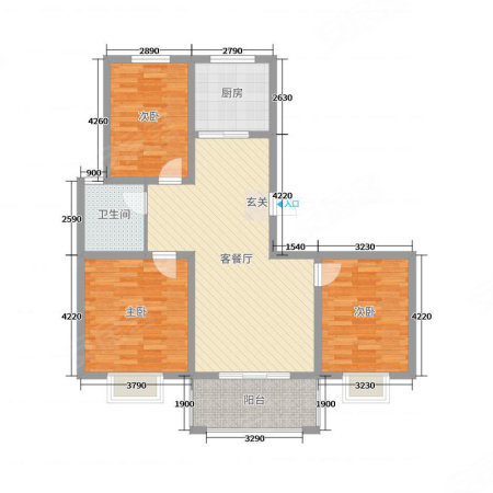 观澜国际3室2厅2卫131㎡南99万