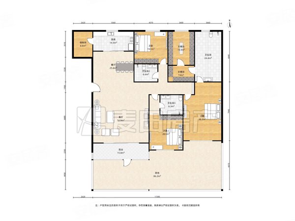 丽都水岸南北通透打三居全屋精装带苑子环境好居住舒适