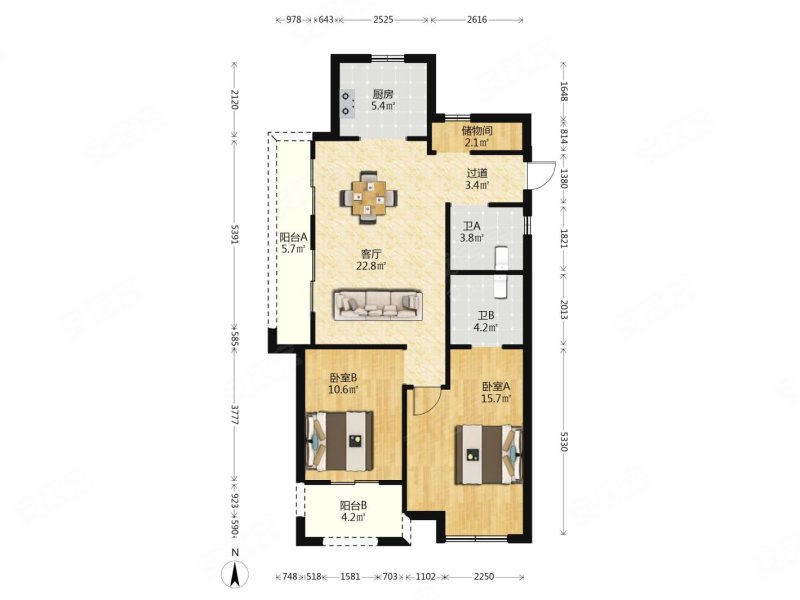 改造,全明户型中楼层,杭房悦东方(公寓住宅)二手房,120万,3室2厅,2卫