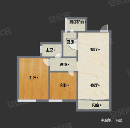 保利心语花园2室2厅1卫68.47㎡南750万